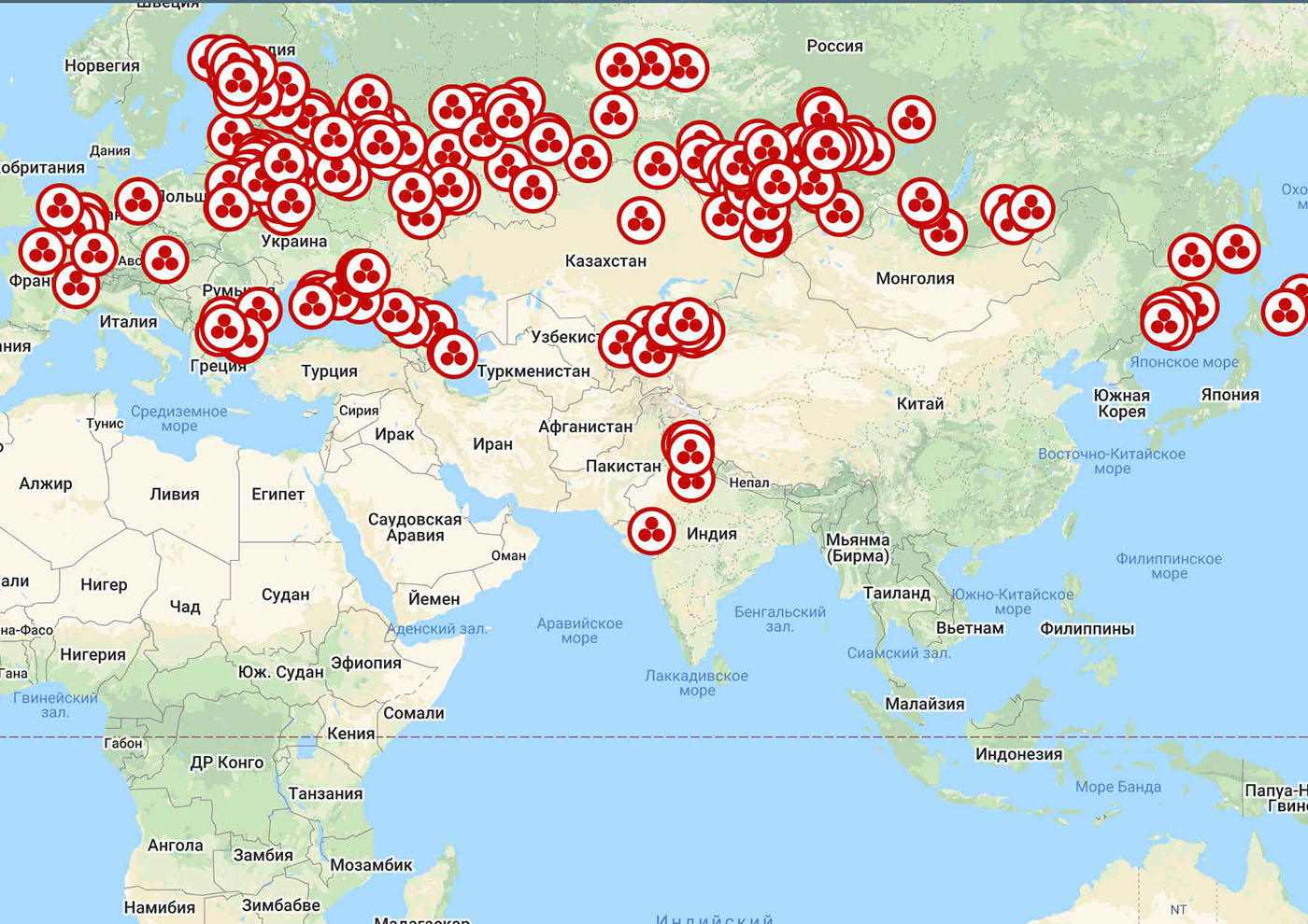 Карта прохождения Миротворческого проекта МЦР “Пакт Рериха. История и современность”