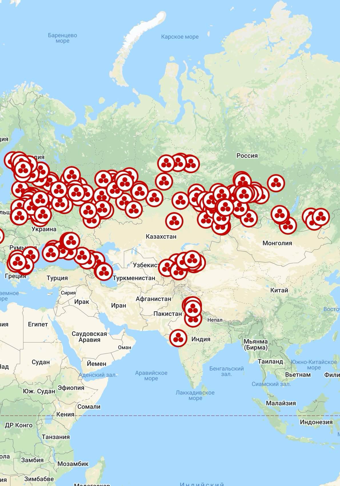 Карта прохождения Миротворческого проекта МЦР “Пакт Рериха. История и современность”